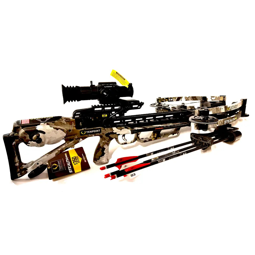 TenPoint Stealth 450R Crossbow + Vision HD Digital Rangefinding Sight