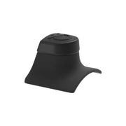 Compact black sight light with a curved base and rounded top button.