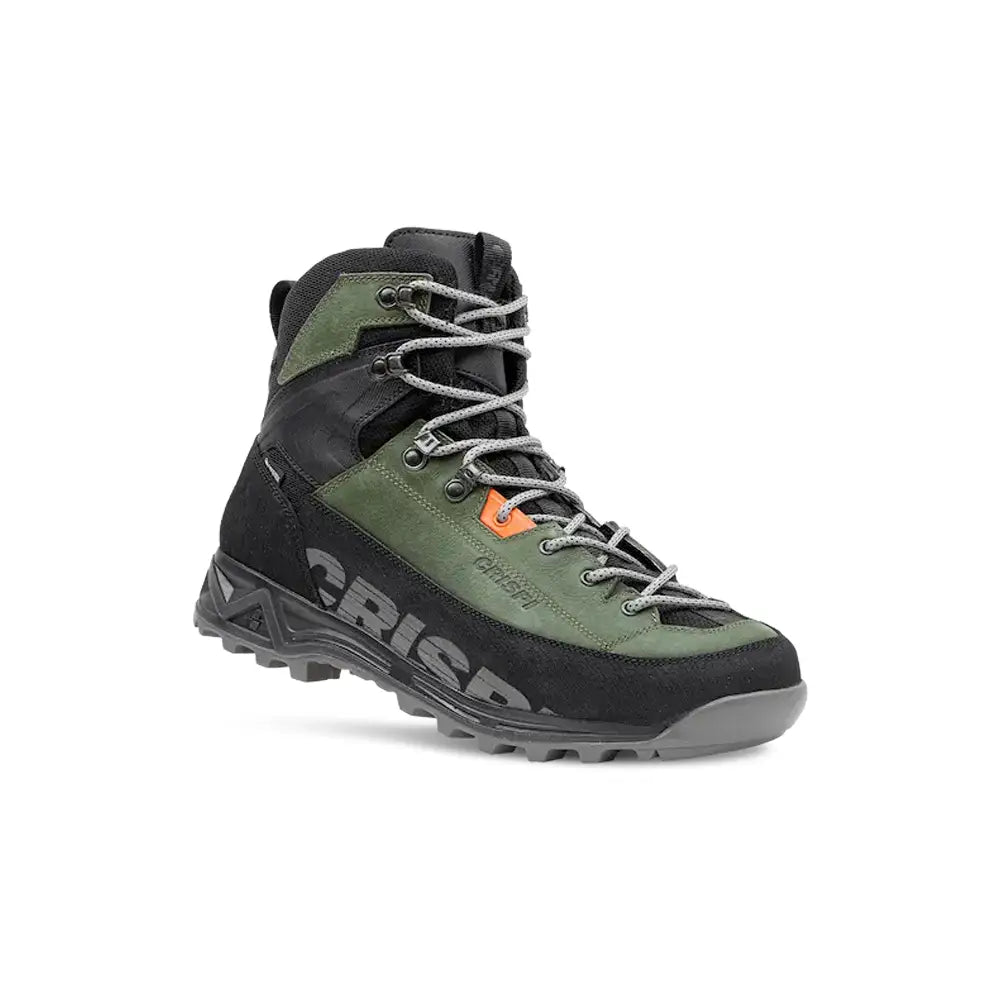 CRISPI Altitude waterproof mountain hunting boots with Vibram Megagrip outsole in Olive Green — available at Whale-Tales Archery