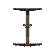 Arsenal ICON X20 black climbing stick with textured camo shaft and wide serrated steps.