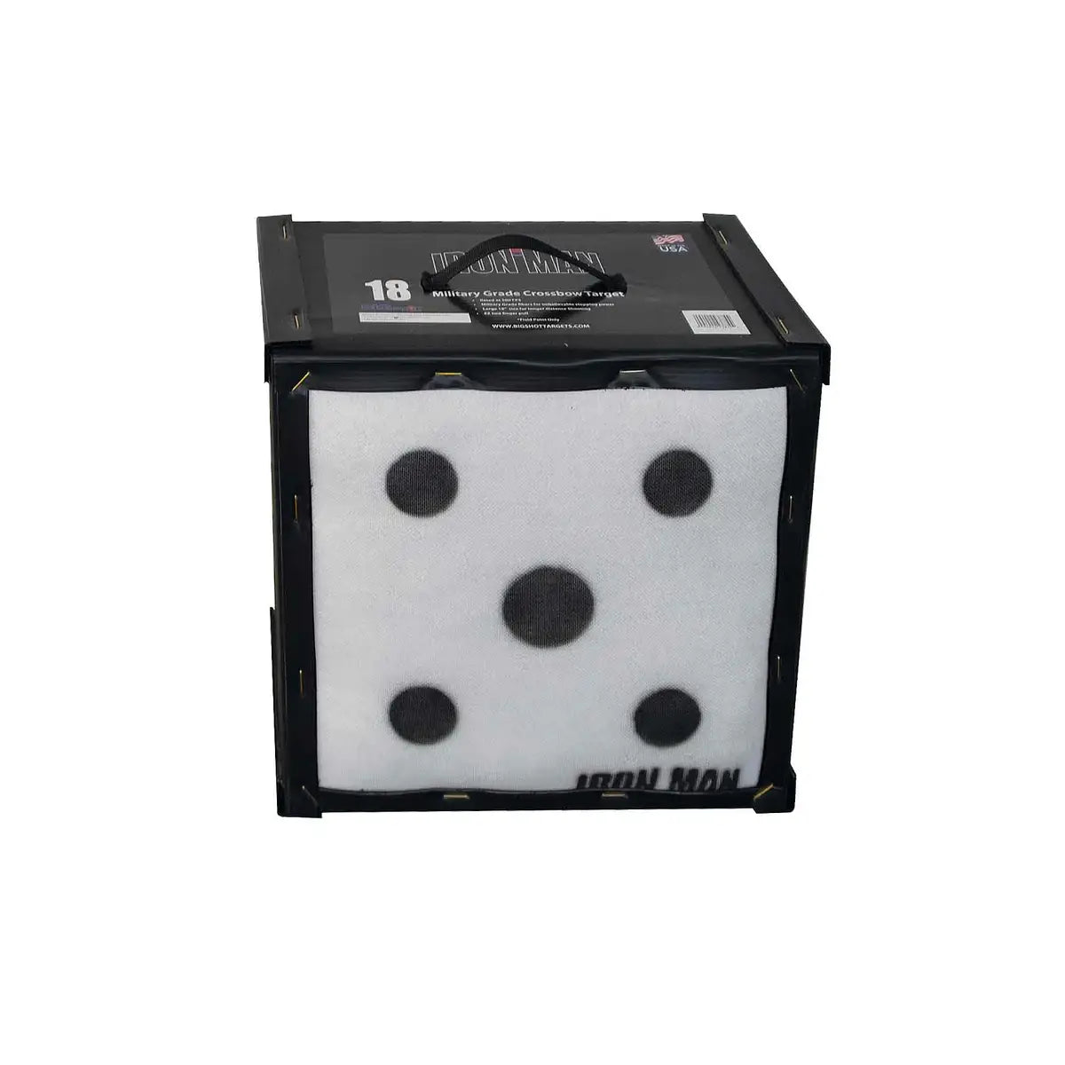 Box of Iron Max weightlifting cushions on a white background