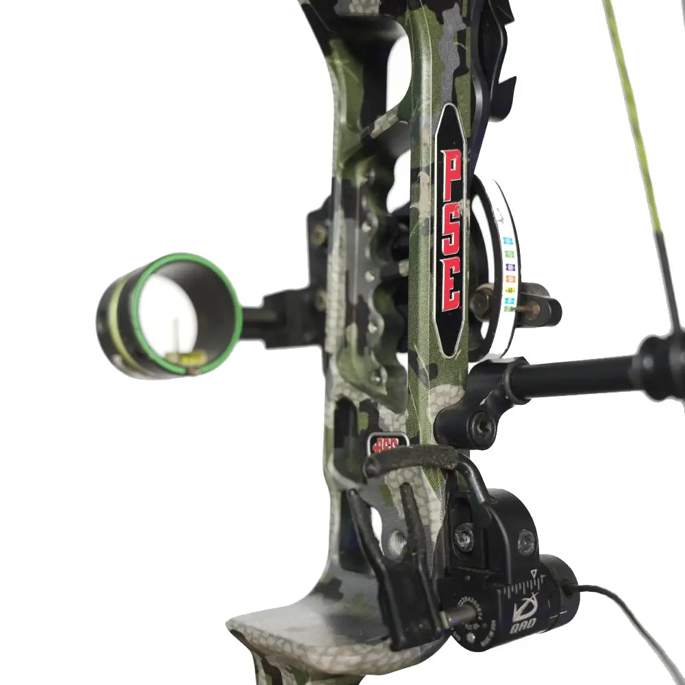 Used PSE EVOKE 25 EC Compound Bow w/ HDX Rest and HHA Sight