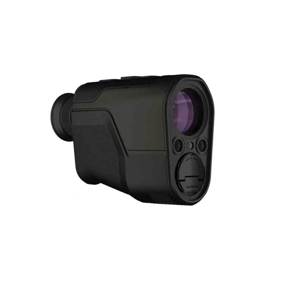 Black Garmin Xero L60i laser rangefinder with purple lens and ergonomic grip.