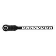 Black Mathews Bridge-Lock Stabilizer with skeletal cutout design and metal locking mechanism.
